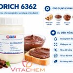 GLORICH 6362 - Chất nhũ hóa 2 phụ gia nhũ hóa GLORICH 6362 giới thiệu ứng dụng cho socola và nhân bánh cùng các ưu điểm nổi bật như chống tách dầu và tối ưu độ nhớt