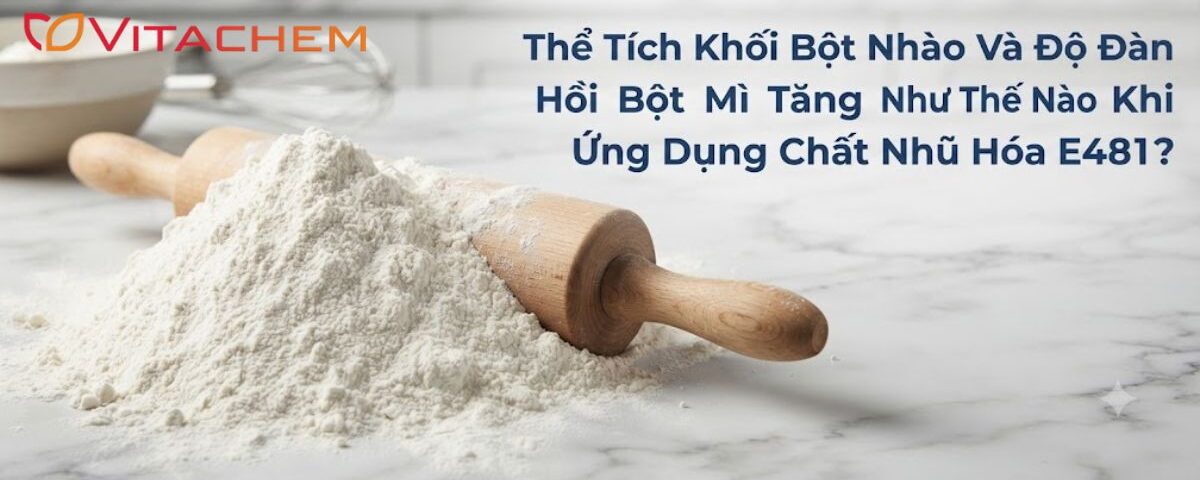 Vai trò của chất nhũ e481 với độ đàn hối và thể tích khối bột nhào