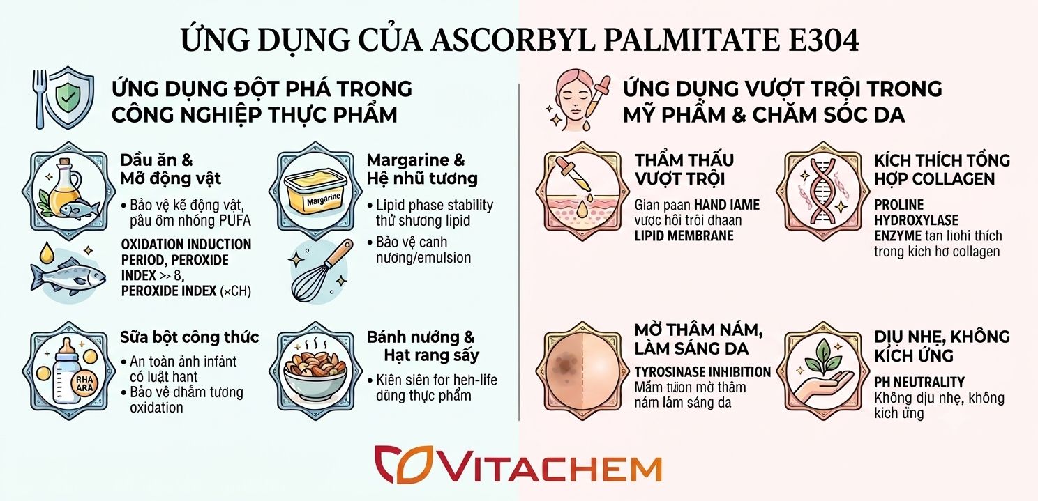 Ứng dụng của Ascorbyl Palmitate E304