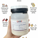 GLOMUL SMS 502 - Chất nhũ hóa E491 1 mẫu thử phụ gia chất nhũ hóa GLOMUL SMS 502 kèm infographic tính năng