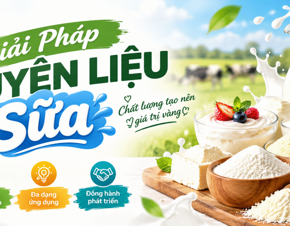 giải pháp nguyên liệu cho sữa