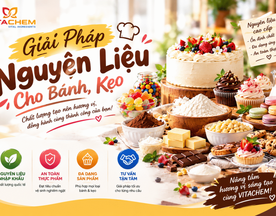 Vitachem - Giải Pháp Nguyên Liệu Cho Bánh, Kẹo 4 giải pháp nguyên liệu cho bánh, kẹo