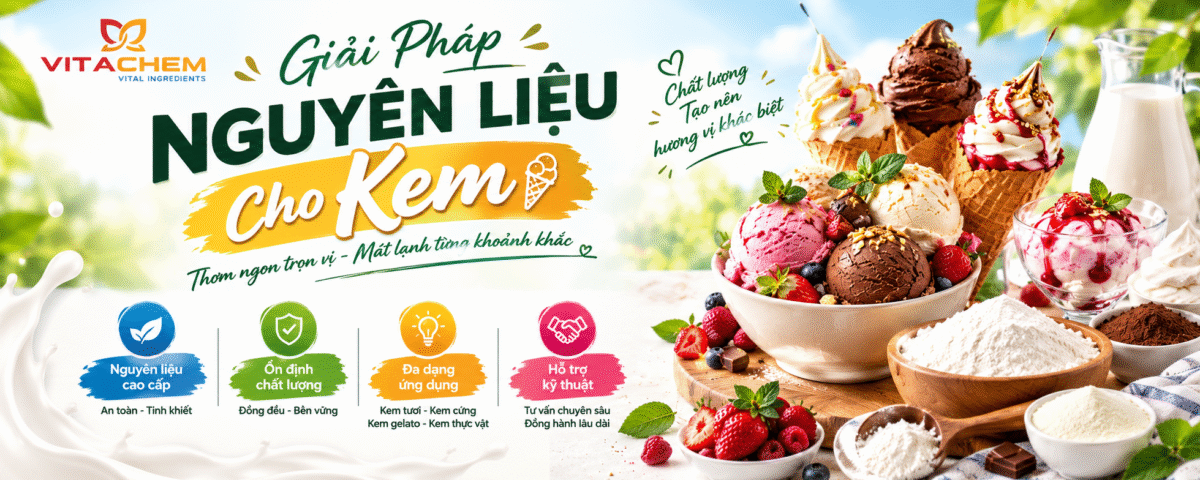 Vitachem – Giải Pháp Nguyên Liệu Cho Sản Phẩm Kem lạnh 6 Giải pháp nguyên liệu kem lạnh cao cấp