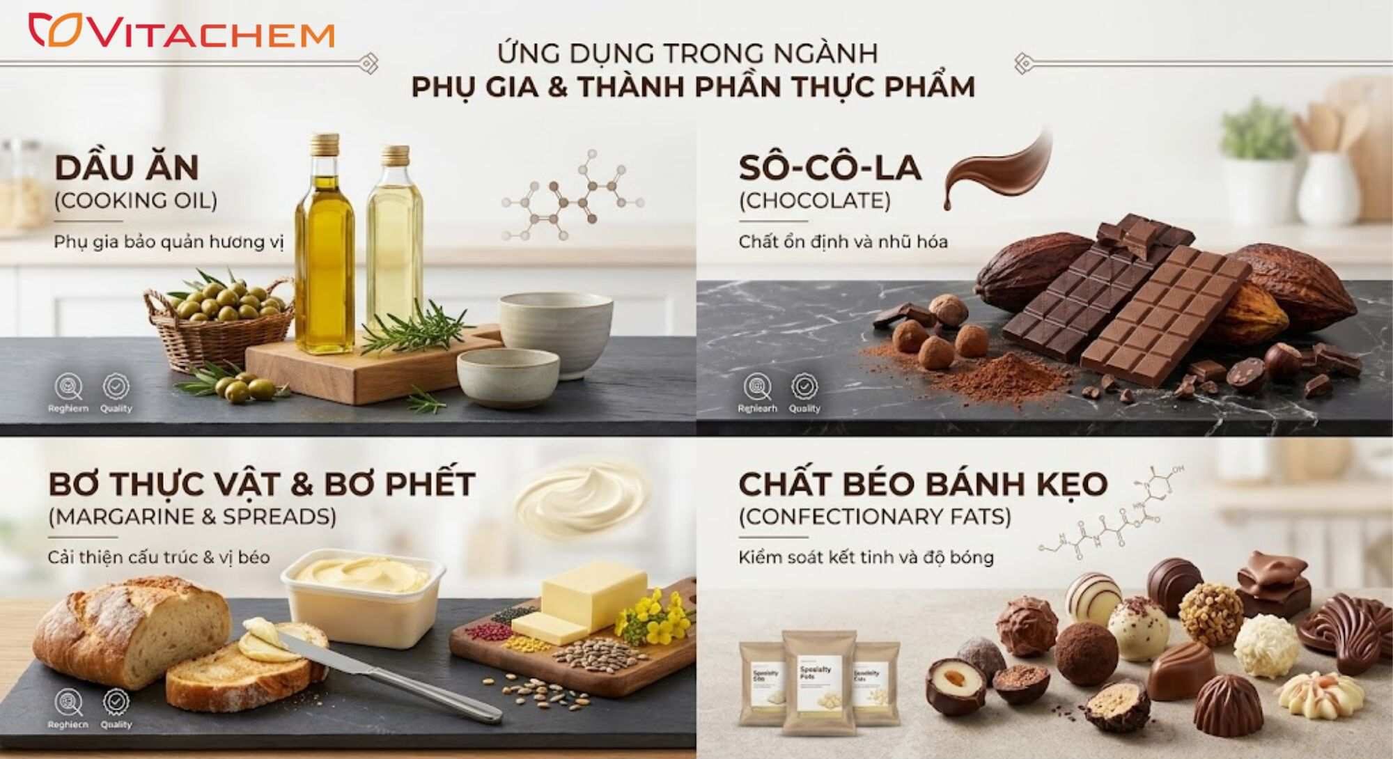 GLOMUL STS 52 - Chất nhũ hóa E492 6 Ứng dụng của GLOMUL STS 52
