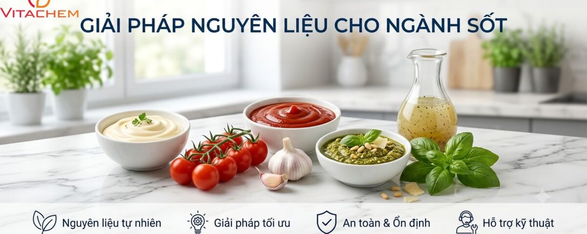Vitachem - Giải Pháp Nguyên Liệu Cho Sốt 4 giải pháp nguyên liệu cho nghành sốt